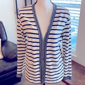 J. Crew Cardigan in Navy/White